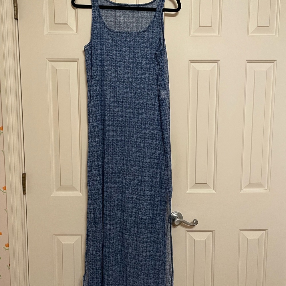 Lands’ End Blue Print Swim Cover-up